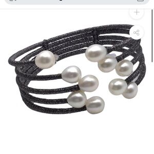 Pearl Open Bracelet